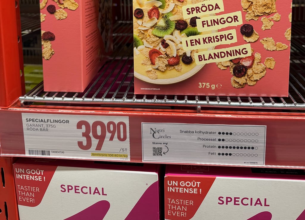 NutriCircles i butiksmiljö